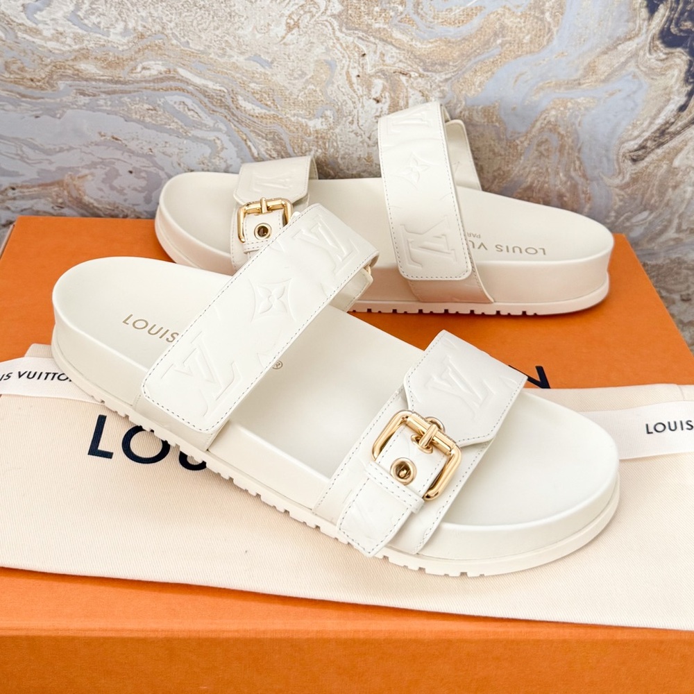 Louis Vuitton Monogram Bom Dia Comfort Flat Slide Sandal